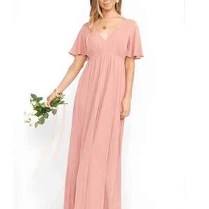 Empire Maxi Bridesmaid Dress Show Me Your Mumu rustic mauve